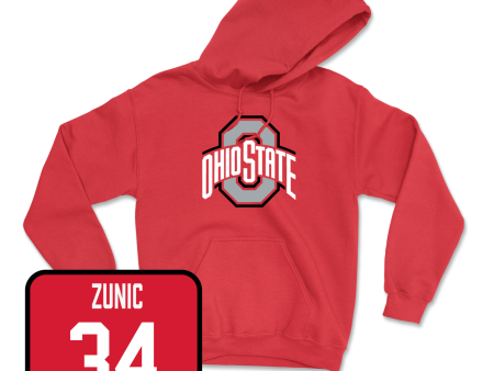 Red Field Hockey Team Hoodie - Jenna Zunic on Sale