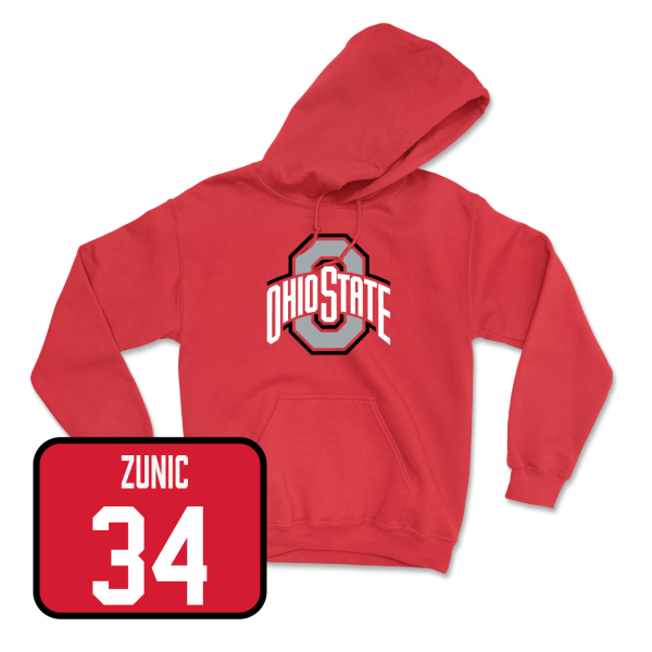 Red Field Hockey Team Hoodie - Jenna Zunic on Sale